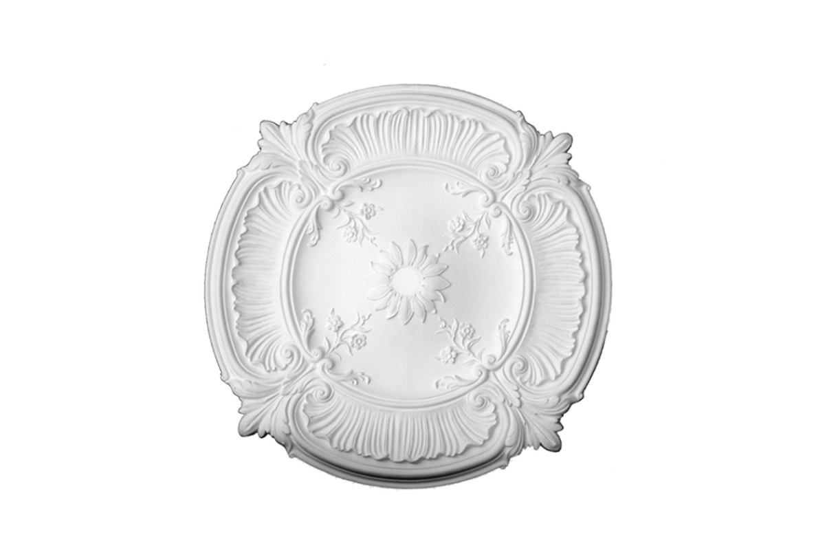 Ceiling rosette Ornament 76x76cm Plaster - ORR103