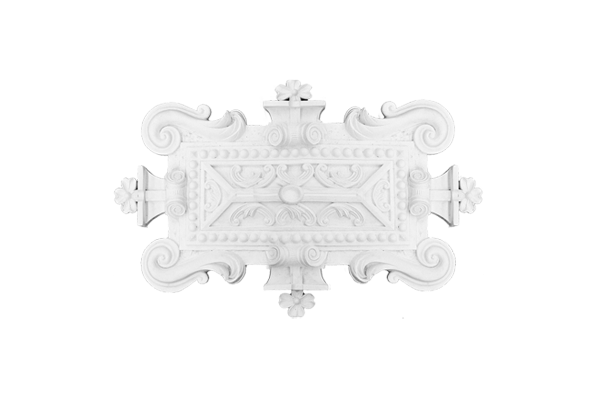 Ceiling rosette Ornament 70x45cm Plaster - ORR118