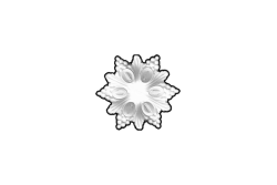 Ceiling rosette Ornament 17x17cm Plaster - ORR33 Ceiling rosette Ornament 17x17cm Plaster - ORR33