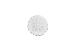 Ceiling rosette Ornament 15x15cm Plaster - ORR35 Ceiling rosette Ornament 15x15cm Plaster - ORR35