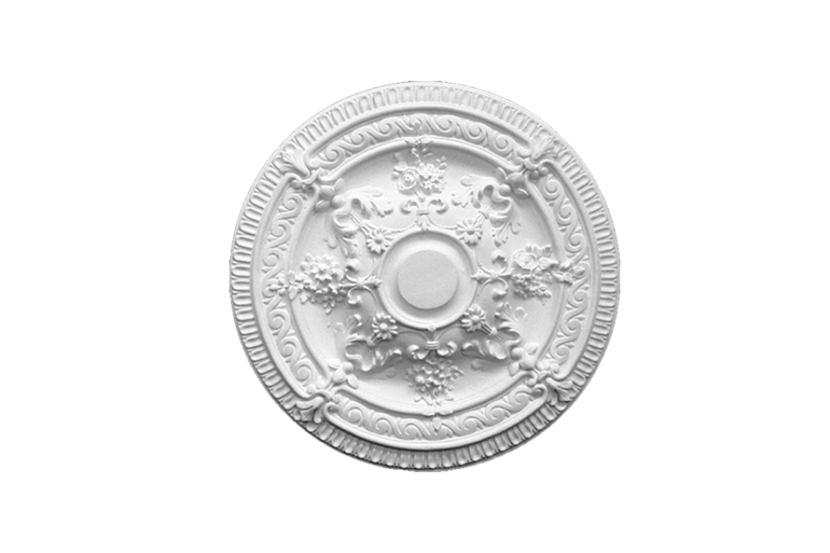Ceiling rosette Ornament 66x66cm Plaster - ORR41