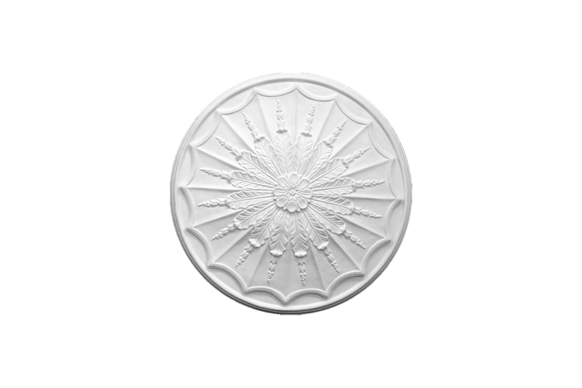 Ceiling rosette Ornament 69x69cm Plaster - ORR46