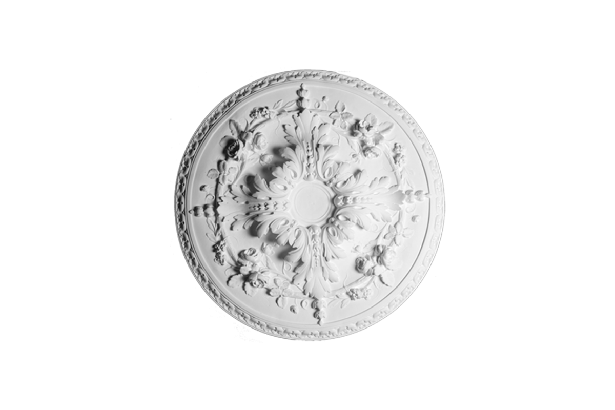 Ceiling rosette Ornament 63x63cm Plaster - ORR96