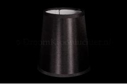 Clip on lampshade fabric linen black Clip on lampshade fabric linen black