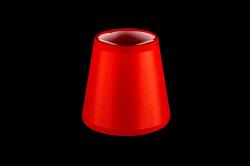Clip on lampshade fabric linen red Clip on lampshade fabric linen red