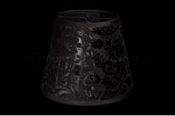 Clip on lampshade Flock black 5.5 Inch (14 cm)