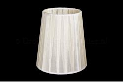 Clip on lampshade organza off-white double fabric  Clip on lampshade organza off-white double fabric