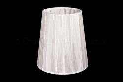 Clip on lampshade organza white double fabric  Clip on lampshade organza white double fabric