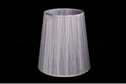 Clip on lampshade organza silver double fabric  Clip on lampshade organza silver double fabric