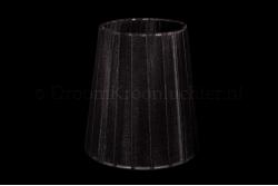 Clip on lampshade organza black double fabric 