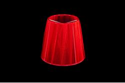 Clip on lampshade Organza red double fabric Clip on lampshade Organza red double fabric