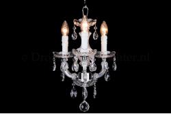 Crystal Chandelier Maria Theresa in chrome 3 lights - Ø30cm Crystal Chandelier Maria Theresa in chrome 3 lights - Ø30cm