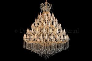 Crystal Chandelier Maria Theresa in gold 105 lights - Ø200cm/78.7Inch