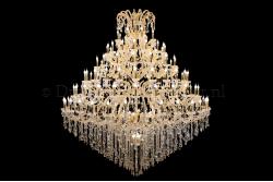 Crystal Chandelier Maria Theresa in gold 132 lights - Ø250cm/98.4nch Crystal Chandelier Maria Theresa in gold 132 lights - Ø250cm/98.4nch