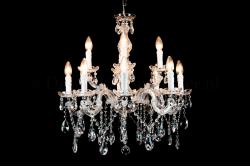 Crystal Chandelier Maria Theresa in chrome 12 lights - Ø60cm  Crystal Chandelier Maria Theresa in chrome 12 lights - Ø60cm