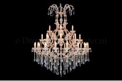 Crystal Chandelier Maria Theresa in bronze 28 lights - Ø120cm  Crystal Chandelier Maria Theresa in bronze 28 lights - Ø120cm