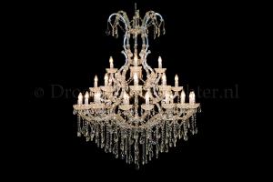 Crystal Chandelier Maria Theresa in chrome 28 lights - Ø120cm 