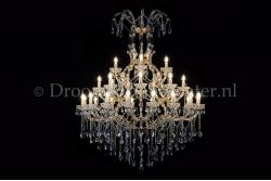 Crystal Chandelier Maria Theresa in gold 28 lights - Ø120cm  Crystal Chandelier Maria Theresa in gold 28 lights - Ø120cm
