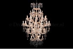 Crystal Chandelier Maria Theresa in gold 45 lights Loftmodel - Ø120cm  Crystal Chandelier Maria Theresa in gold 45 lights Loftmodel - Ø120cm