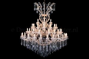 Crystal Chandelier Maria Theresa in gold 60 lights - Ø170cm 