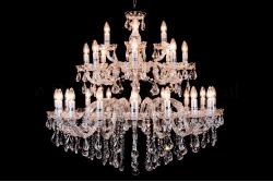 Deluxe Crystal Chandelier Maria Theresa in chrome 28 lights - Ø95cm/37 Inch Deluxe Crystal Chandelier Maria Theresa in chrome 28 lights - Ø95cm/37 Inch