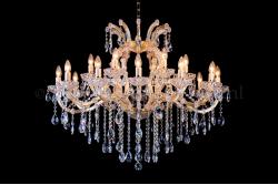 Deluxe Crystal Chandelier Maria Theresa in gold Oval 18 lights - 100cm x 80cm (39.4 x 31.5 Inch) Deluxe Crystal Chandelier Maria Theresa in gold Oval 18 lights - 100cm x 80cm (39.4 x 31.5 Inch)