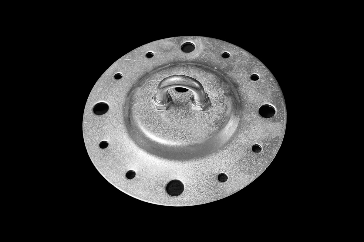 Ceiling Plate Metal Round with Eye for Chandeliers Ceiling Plate Metal Round with Eye for Chandeliers - Fasteners