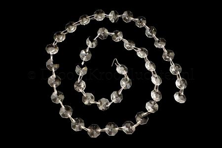 Mètre Perle Cristal Octagone 14mm - Pièces de lustre en verre