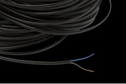 Cable Black 2-core Flat Double insulated - 2 x 0,75mm² Cable Black 2-core Flat Double insulated - 2 x 0,75mm²