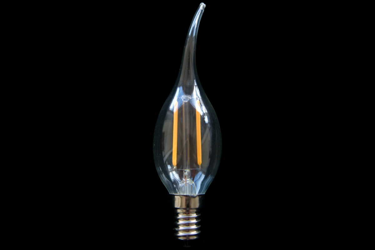 LED Candle E14 clear tip 0.6 Watt 2500K (dimmable)