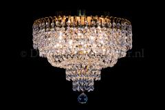 Ceiling lamp Salle 4 lights gold crystal - 40cm