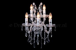 Crystal Wall lamp Maria Theresa 5 lights (crystal/chrome) - S-arm