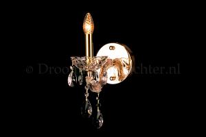  Applique Cristal de Luxe Marie Therèse 1 ampoule (cristal/or) - 20 cm