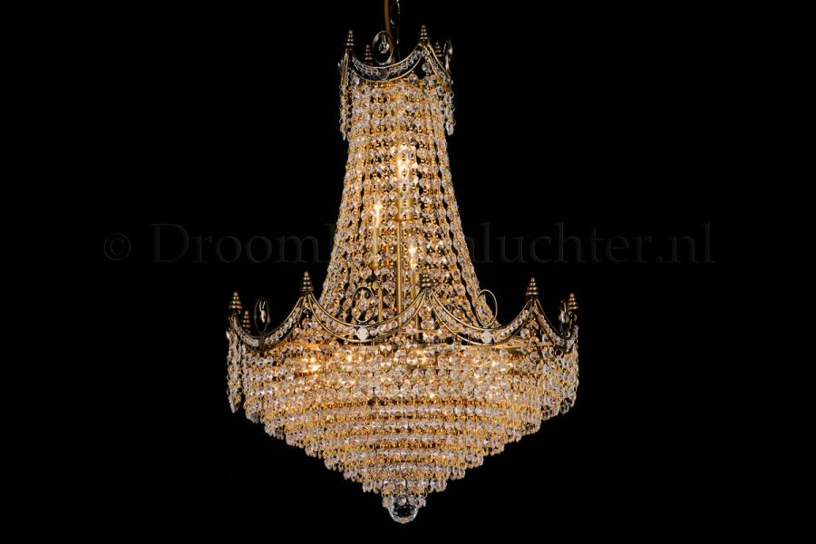 Lustre Empire Diana 12 ampoules (cristal/ multi-couleur) – Ø50cm 