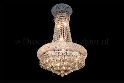 Empire chandelier Gilyana 10 lights (crystal/chrome) - Ø19.7 Inch (50cm) Empire chandelier Gilyana 10 lights (crystal/chrome) - Ø19.7 Inch (50cm)