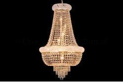 Empire chandelier Palazzo 10 lights (crystal/gold) - Ø60cm