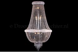 Empire chandelier Palazzo 15 lights (crystal/chrome) - Ø80cm