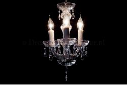 Chandelier Maria Theresa in chrome 3 lights - Ø30cm Chandelier Maria Theresa in chrome 3 lights - Ø30cm