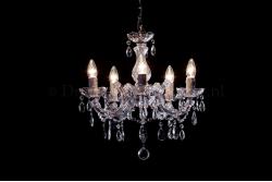 Chandelier Maria Theresa in chrome 5 lights - Ø45cm  Chandelier Maria Theresa in chrome 5 lights - Ø45cm