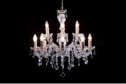 Chandelier Maria Theresa in chrome 12 lights - Ø60cm  Chandelier Maria Theresa in chrome 12 lights - Ø60cm