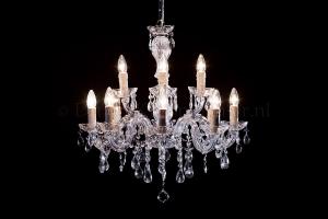 Chandelier Maria Theresa in chrome 12 lights - Ø60cm 