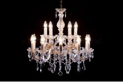 Crystal Chandelier Maria Theresa in gold 15 lights - Ø60cm Crystal Chandelier Maria Theresa in gold 15 lights - Ø60cm