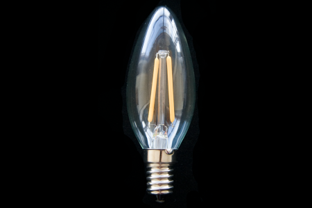 LED Ampoule standard clair 1.8 Watt 2500K (dimmable) - Ampoules